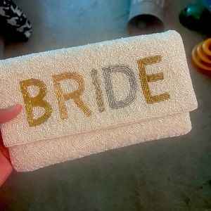 Beaded Bride Clutch